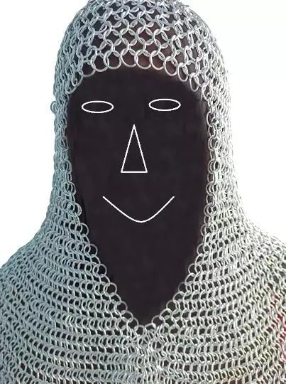 Aluminum Chainmail Coif with 9mm Rings for Play and Reenactment