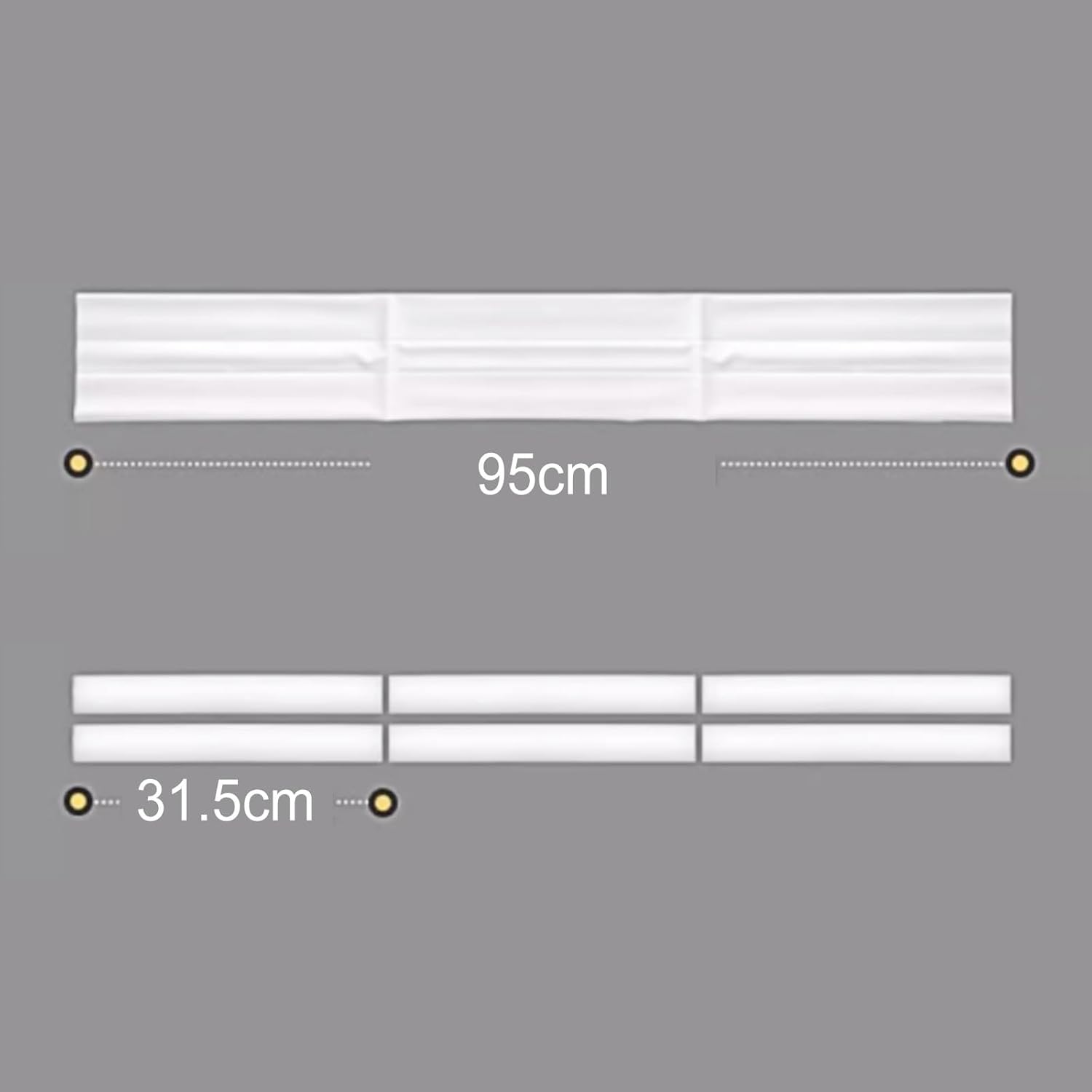 Adjustable Under Door Sound Blocker 36 in White