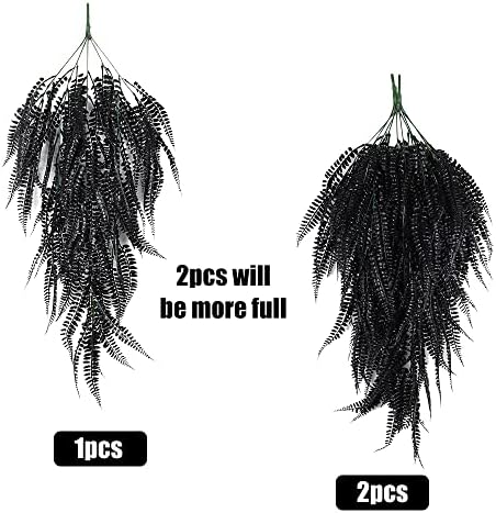 RECUTMS Faux Hanging Plants 4 Pcs UV Resistant