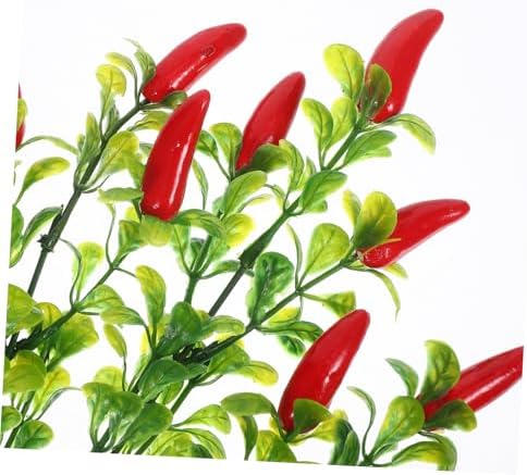 LIFKOME 3pcs Realistic Chili Pepper Decorative Artificial Plants