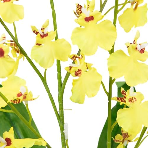 Northlight 235 Inch Yellow Artificial Oncidium Orchid