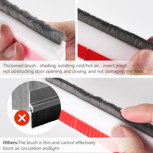 39 Inch Door Sweep with Strong Adhesive and Brush