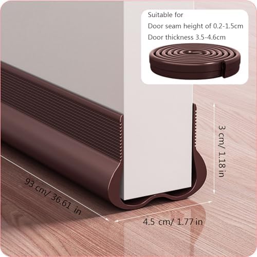 Soundproof Door Seal PVC Draft Stopper for Noise Reduction