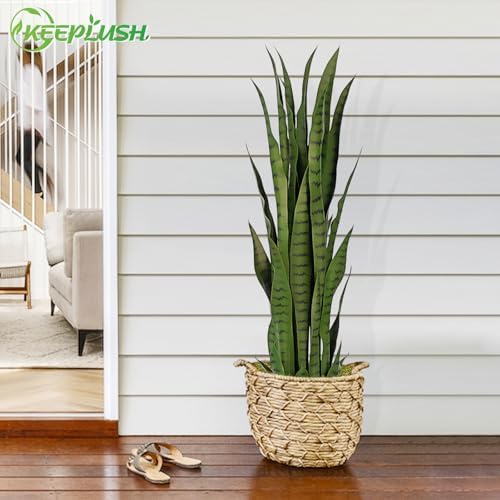 3ft Artificial Snake Plant with 7in Pot 2Pcs