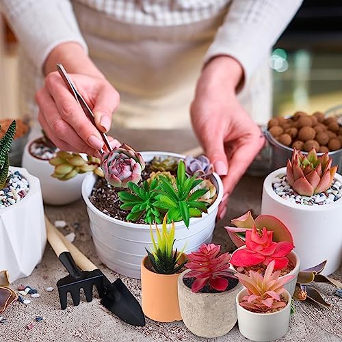 WILLBOND 38 Pcs Christmas Mini Artificial Succulents Bulk