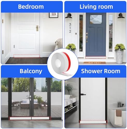 Under Door Draft Stopper 39in White Door Sweep