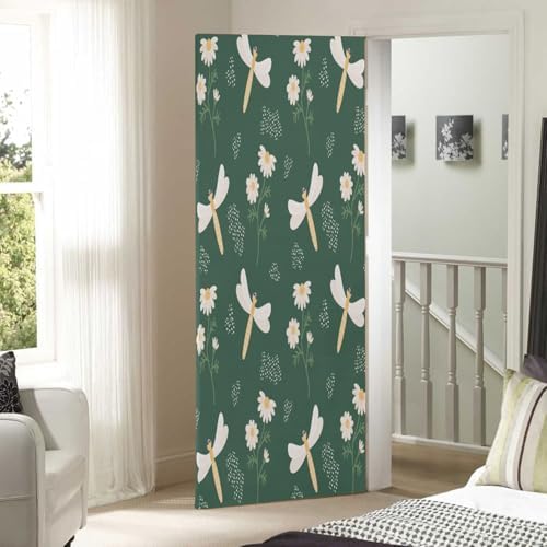 Susiyo Dragonfly Halloween Door Cover 32x79 in