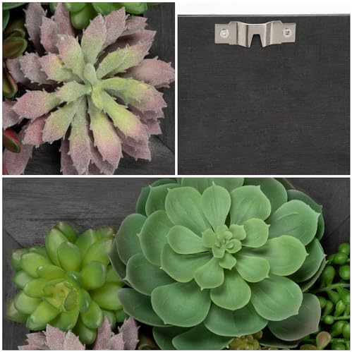 Fake Plants Succulents 3D Artificial Wall Hanging Indoor Decor