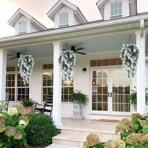 RECUTMS 2-Pack Artificial Pine Needle Branches for Christmas Decor