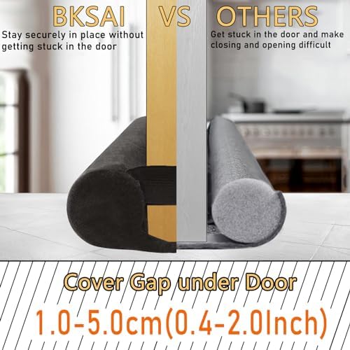 BKSAI Door Draft Stopper for Bottom of Door