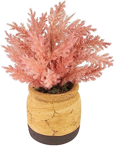 Northlight Artificial Astilbe Plant in Ceramic Pot - 12 Inch Pink