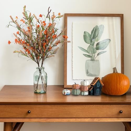 Sggvecsy Artificial Fall Flowers 6 Pcs 16 Inch Floral Arrangement