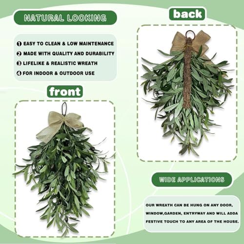 24 Inch Olive Wreath Artificial Flower Swag