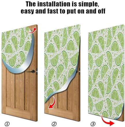 Susiyo Green Limes Halloween Door Cover Stretch Fabric Decor