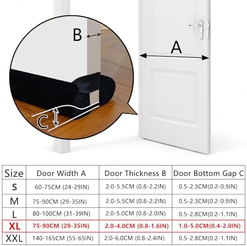 BKSAI Door Draft Stopper for Bottom of Door