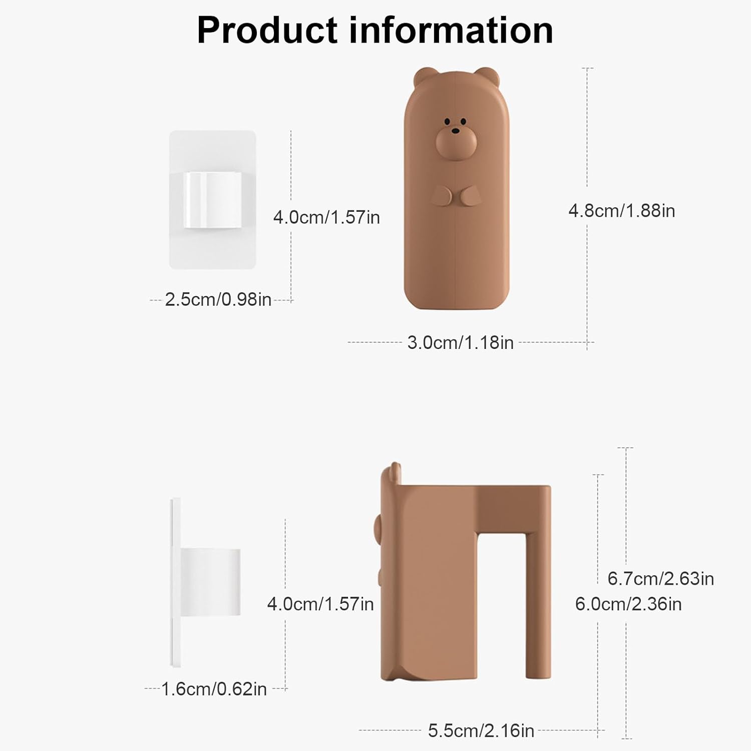 BLULILY Silicone Concealed Door Draft Stopper