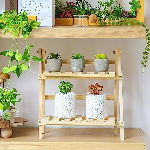 WILLBOND 38 Pcs Christmas Mini Artificial Succulents Bulk