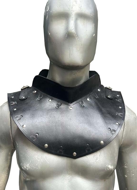 Handmade Kew Leather Shoulder Armor Decor