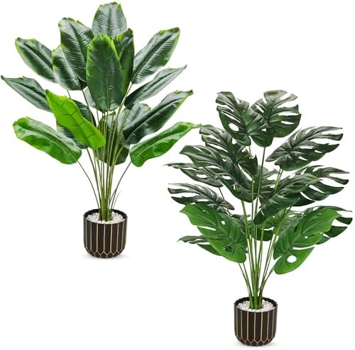 Der Rose 2 Pack 28 Inch Artificial Plants Set