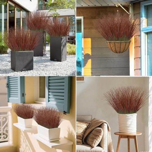 20 Bundle Artificial Wheat Grass for Indoor Outdoor Decor