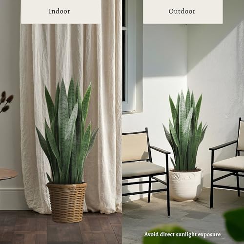 KOL 3FT Artificial Snake Plant Fake Sansevieria