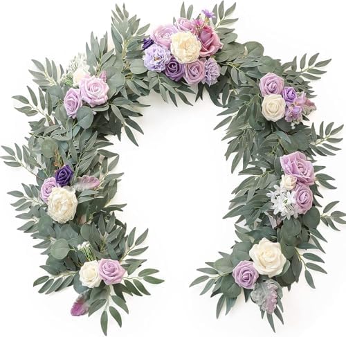 Exotic Dried Flower Bouquet Eucalyptus Garland with Floral Greenery