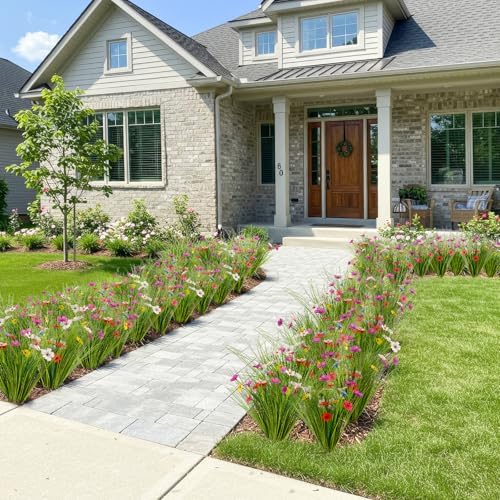 30PCS Artificial Plants for Outdoor and Indoor Decor