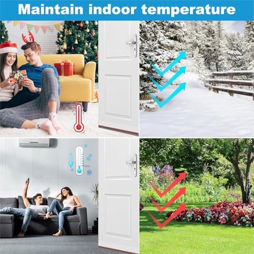 lafo Door Sweep for Bottom of Door Draft Stopper with Brush 39 L 2 W