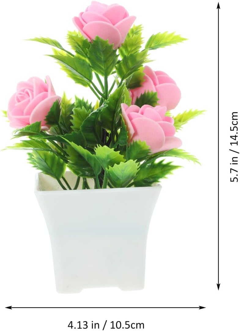 5PCS Artificial Potted Plant Set for Home and Office Decor