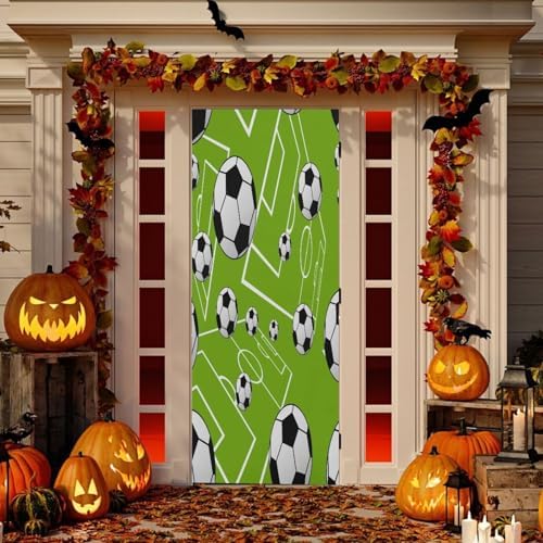 Susiyo Cute Soccer Balls Door Cover 36x98 in