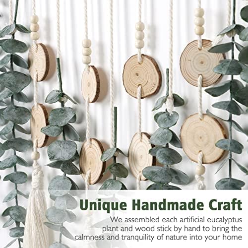 Alynsehom Artificial Eucalyptus Wall Hanging Decor Greenery