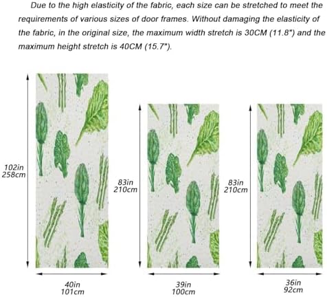 Susiyo Fresh Green Vegetables Halloween Door Cover