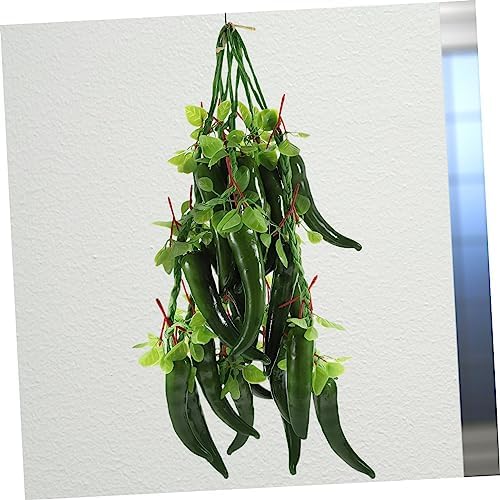 5pcs Artificial Chili Pepper Wall Hanging Decor for Kitchen and Home