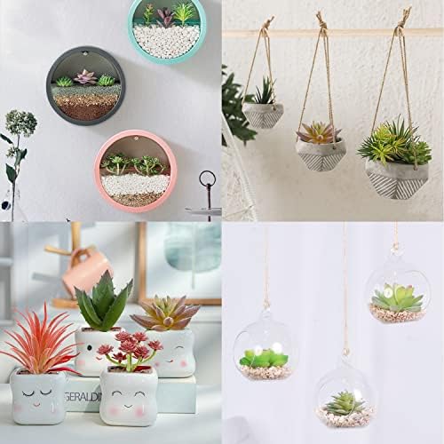 CCINEE 18PCS Artificial Succulent Plants for Home Decor 1