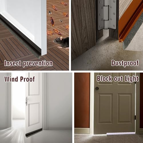 Door Draft Stopper Bottom Seal - 39 Soundproof Cold Proof Energy Saver