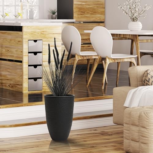 KOL 2ft Black Artificial Horsetail Grass 4-Pack