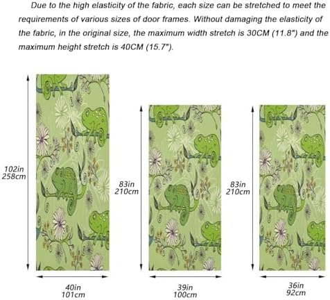 Susiyo Green Cartoon Frog Halloween Door Cover