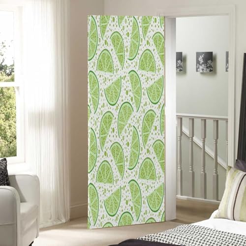 Susiyo Green Limes Halloween Door Cover Stretch Fabric Decor
