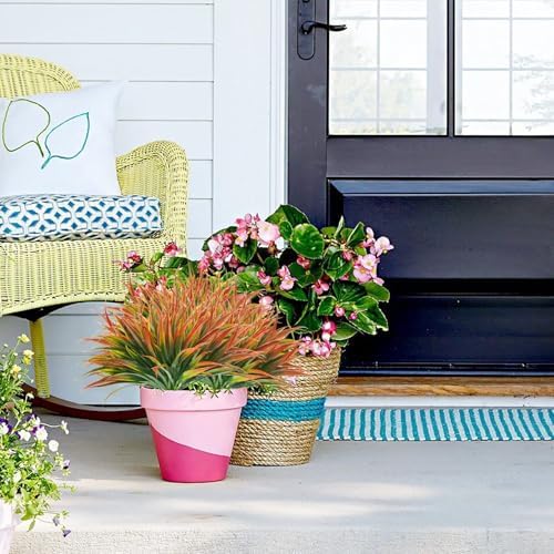 Artificial Grass Set 24 Pcs UV Resistant Outdoor Decor