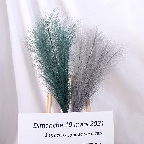 Generic Artificial Grass Dried Reed Flower Bunch Ivory 44cm Home Decor