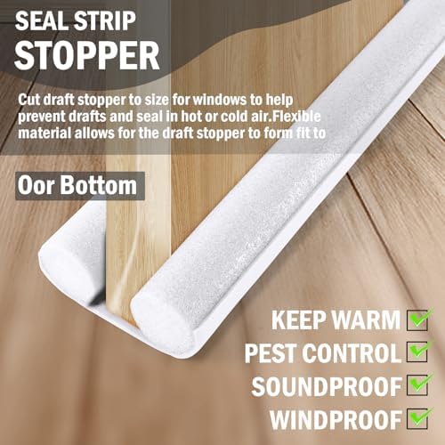 Black Door Draft Blocker 36 Inch Insulation Seal