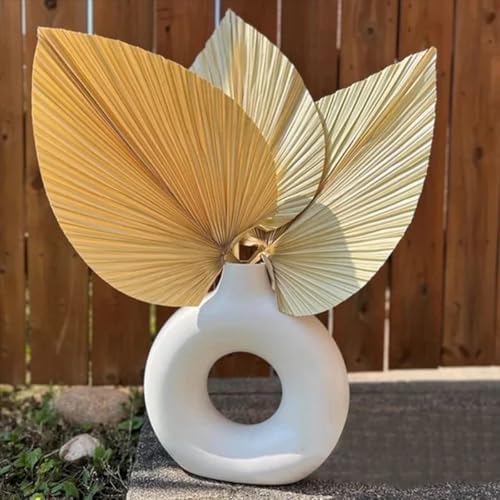 4PCS Dried Palm Leaf Decor for Vase Wedding Office Home