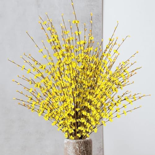 8 Pcs Long Artificial Jasmine Flowers for Wedding and Home Decor