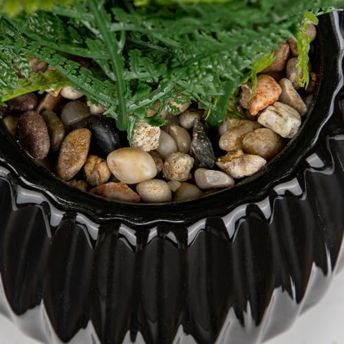 DILATATA Faux Plant 13 Artificial Potted Fern for Home Office Decor