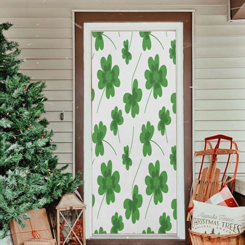 Susiyo Clover Pattern Door Cover for Halloween Decor 32x79 in
