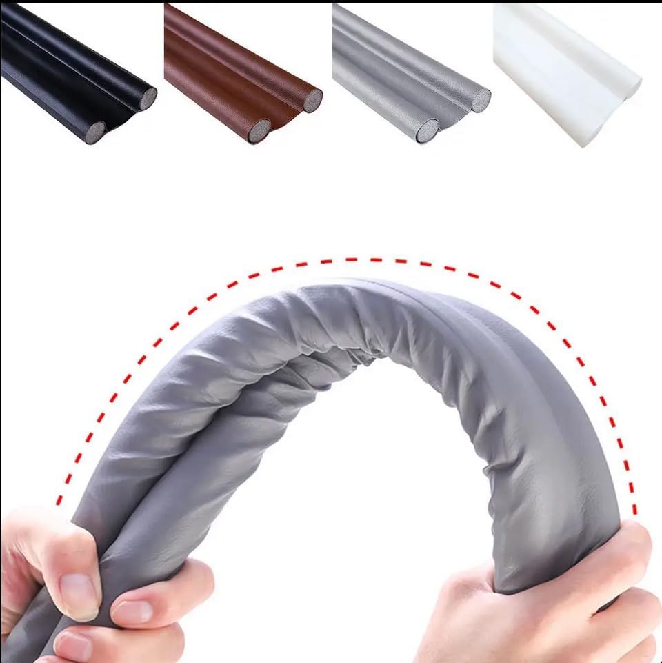 White Under Door Draft Stopper Weather Stripping Seal