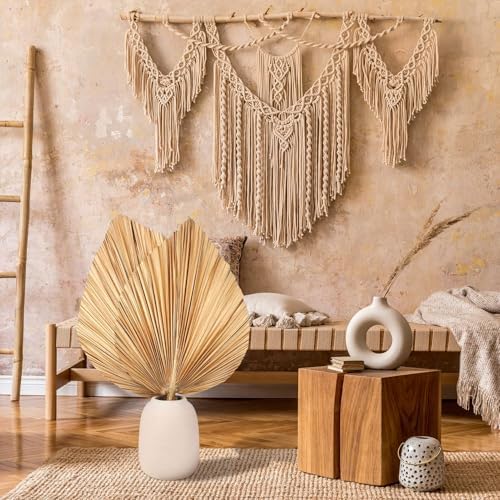 4 Pcs Large Gold Dried Palm Leaves Decor