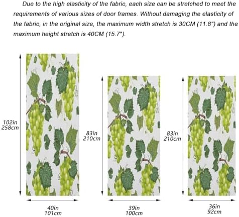 Susiyo White Grape Bunch Halloween Door Cover