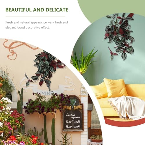 VOSAREA Artificial Hanging Plants Wandering Jew Garland