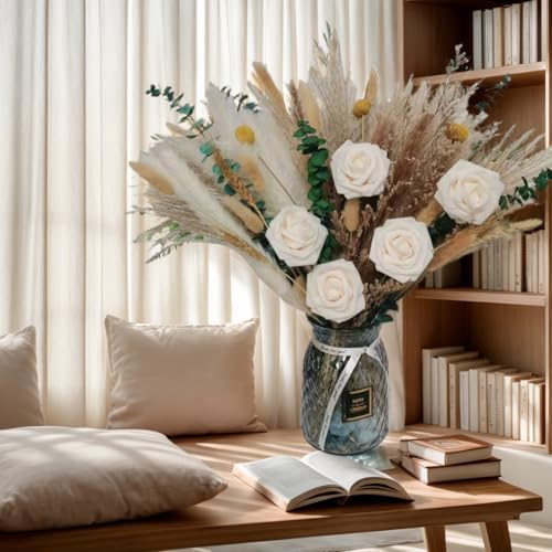 Natural Dried Flower Bouquet 80Pcs for Home Decor